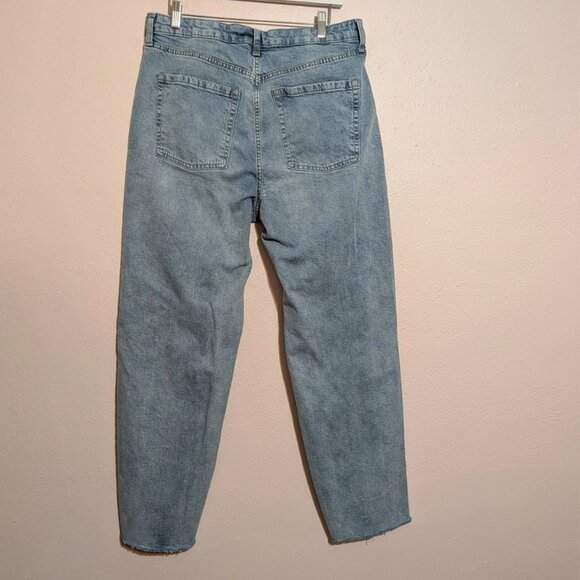 Wild Fable Light Wash High Rise Button Fly Straight Leg Jeans Size 12 Y2K 90s - Picture 3 of 9
